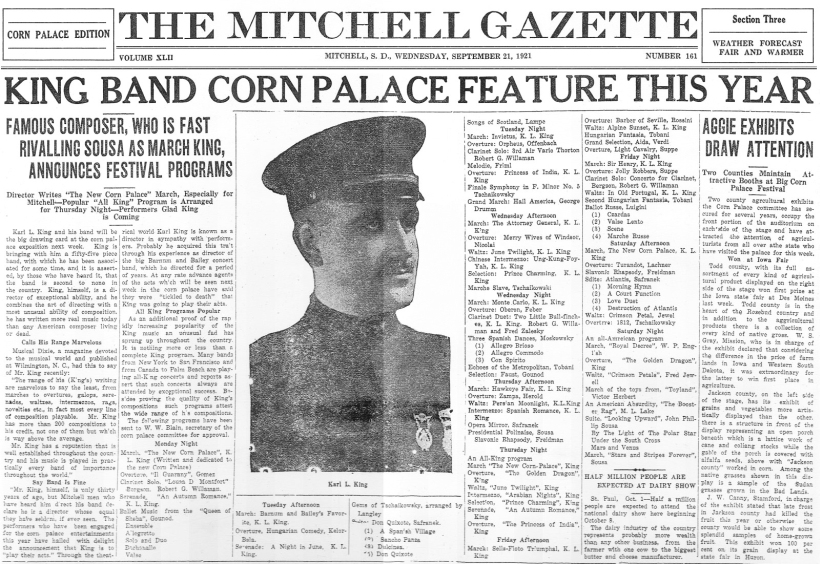 Corn Palace News Article - click to enlarge