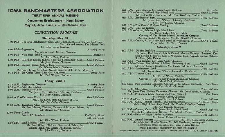 1962 IBA Convention Program - click to enlarge